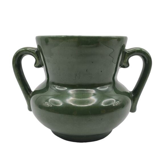 Red Wing Pottery Sugar Bowl Lid Normandy Pattern Forest Green MCM Vintage Dish - Picture 8 of 9